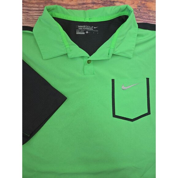Nike Golf Tour Performance Dri-Fit Polo Large Green - Picture 4 of 8